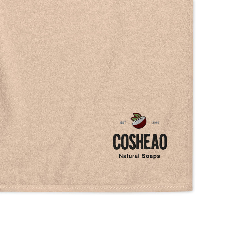 Cosheao Turkish cotton towel - black logo